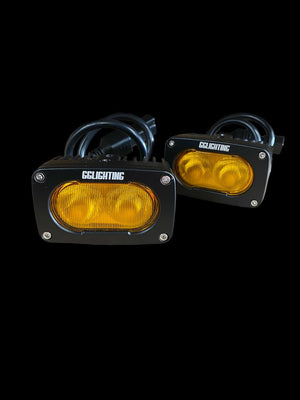 GP10 Offroad LED Pod Bundle Amber With Wiring Harness