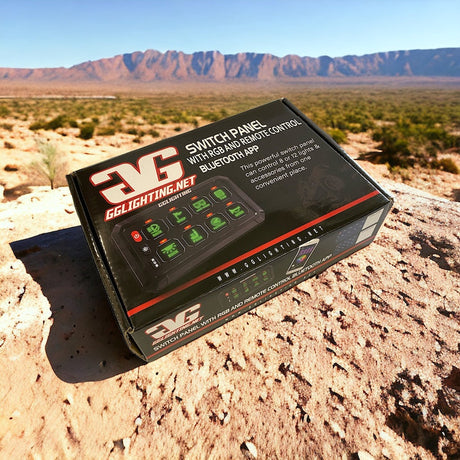 Photo of 8-Gang Switch Panel With RGB And Remote Control Bluetooth App by GGLighting - Premium for UTVs / Side by Sides