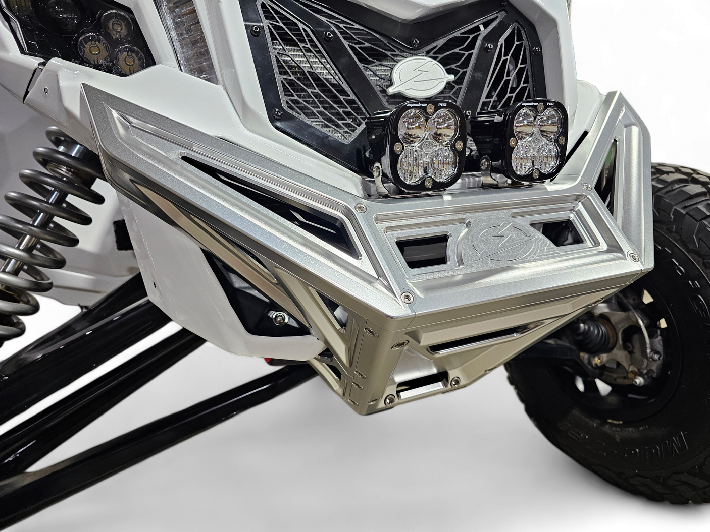 Can-Am Maverick X3 Front Winch Bumper (Clear Anodize)