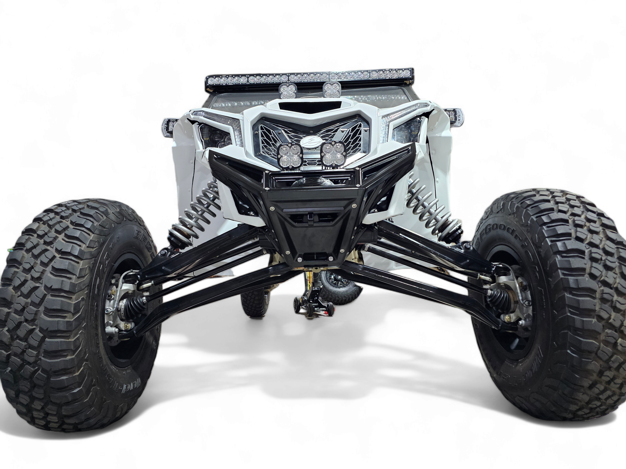 Photo of 2017 to Current Can-Am X3 Maverick Machined Billet Front Winch Bumper (Black Anodize) by Elektric Offroad - Premium 2017+ Can Am X3 Maverick Volt Front Winch Bumper for UTVs / Side by Sides
