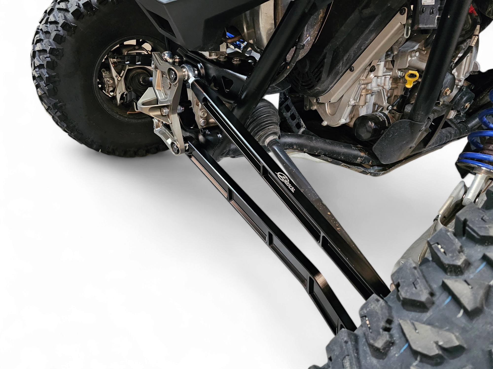 Photo of 2022 to Current Polaris RZR Pro R, Pro S, Turbo R High Clearance Radius Rods in Black Finish by Elektric Offroad - Premium 2022 to Current Polaris RZR Pro R, Pro S, Turbo R High Clearance Radius Rods in Black Finish for UTVs / Side by Sides