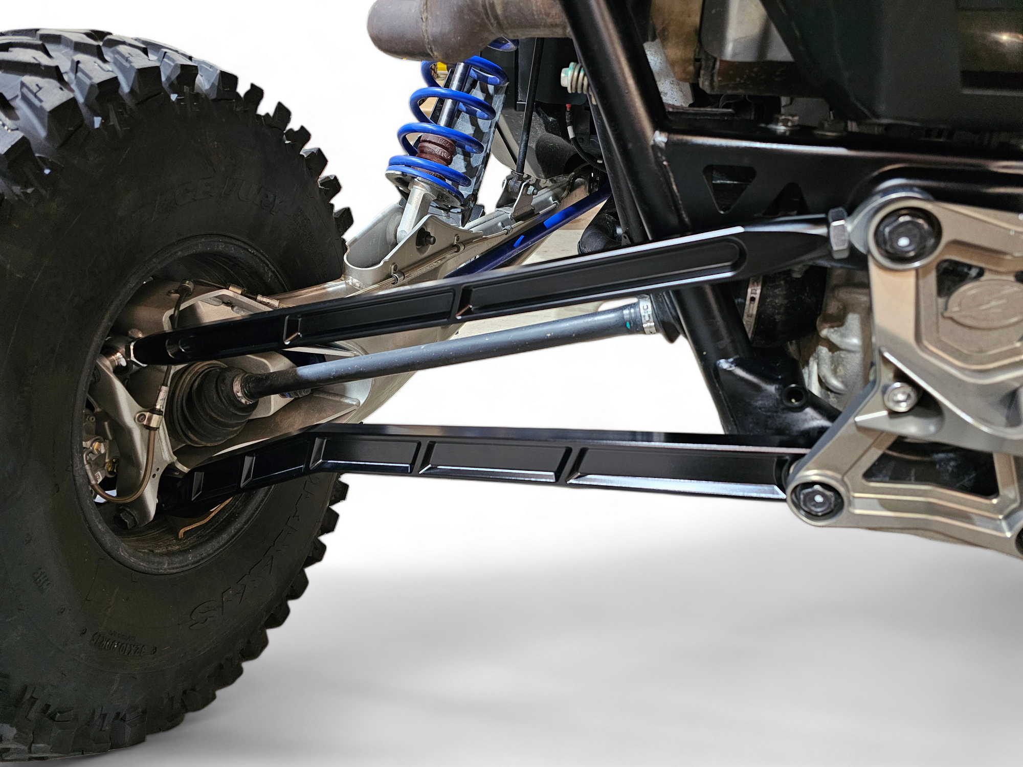 Photo of 2022 to Current Polaris RZR Pro R, Pro S, Turbo R High Clearance Radius Rods in Black Finish by Elektric Offroad - Premium 2022 to Current Polaris RZR Pro R, Pro S, Turbo R High Clearance Radius Rods in Black Finish for UTVs / Side by Sides