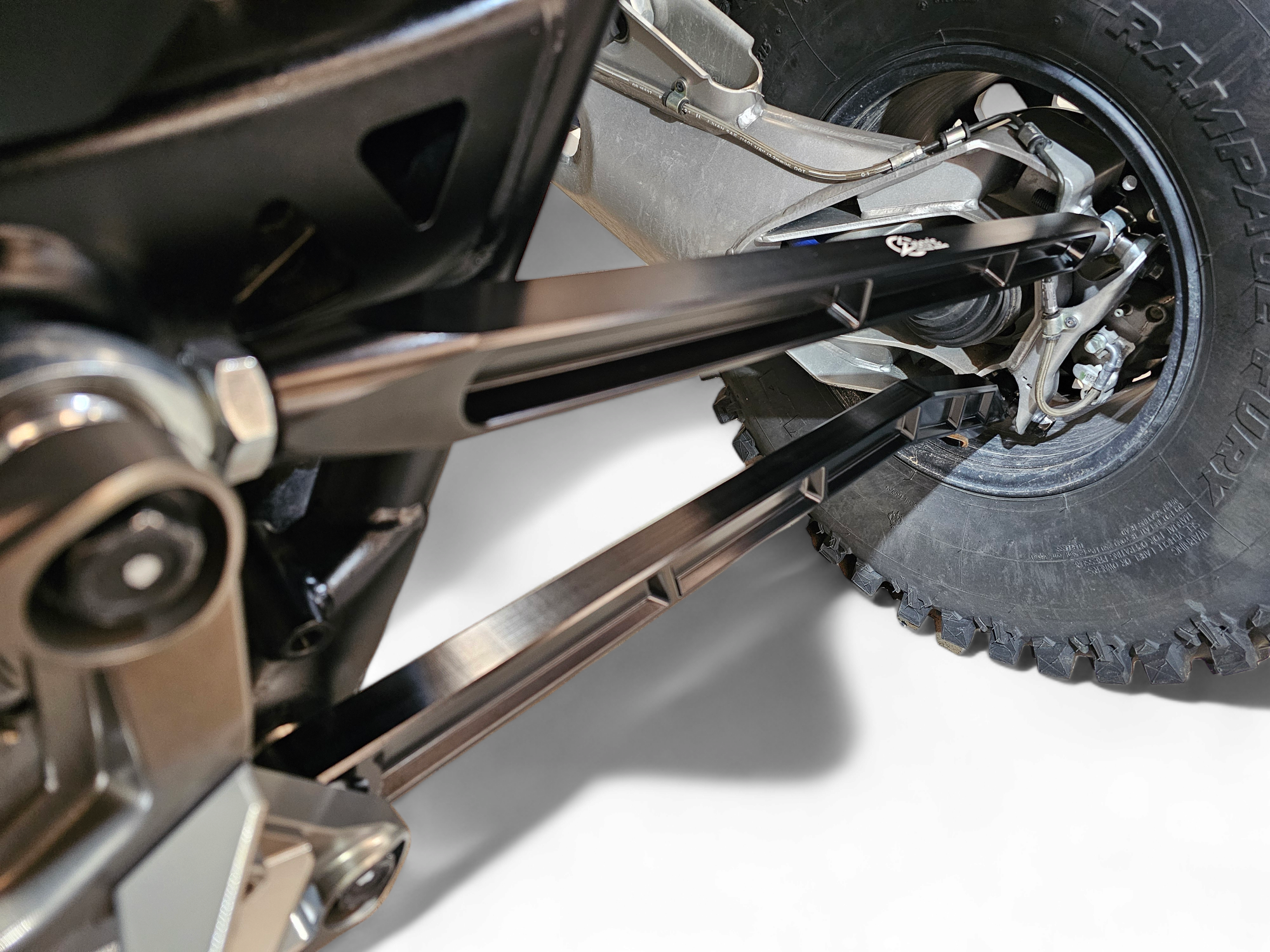 Photo of 2022 to Current Polaris RZR Pro R, Pro S, Turbo R High Clearance Radius Rods in Black Finish by Elektric Offroad - Premium 2022 to Current Polaris RZR Pro R, Pro S, Turbo R High Clearance Radius Rods in Black Finish for UTVs / Side by Sides