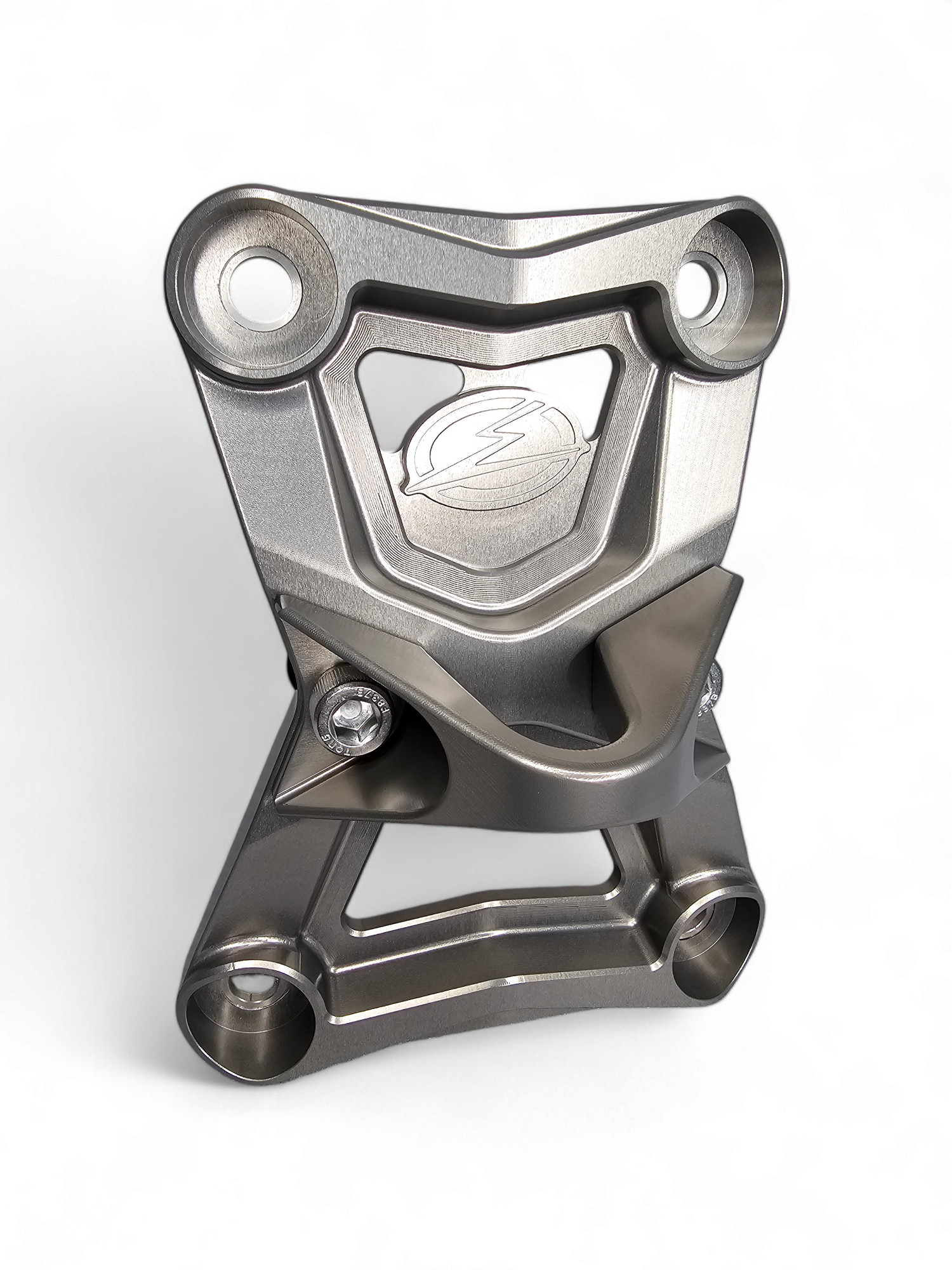 Photo of 2022-2024 Polaris RZR Turbo R/Pro R EOD Radius Rod Plate with Tow Hook Gunmetal by Elektric Offroad - Premium Receivers & Hitches for UTVs / Side by Sides