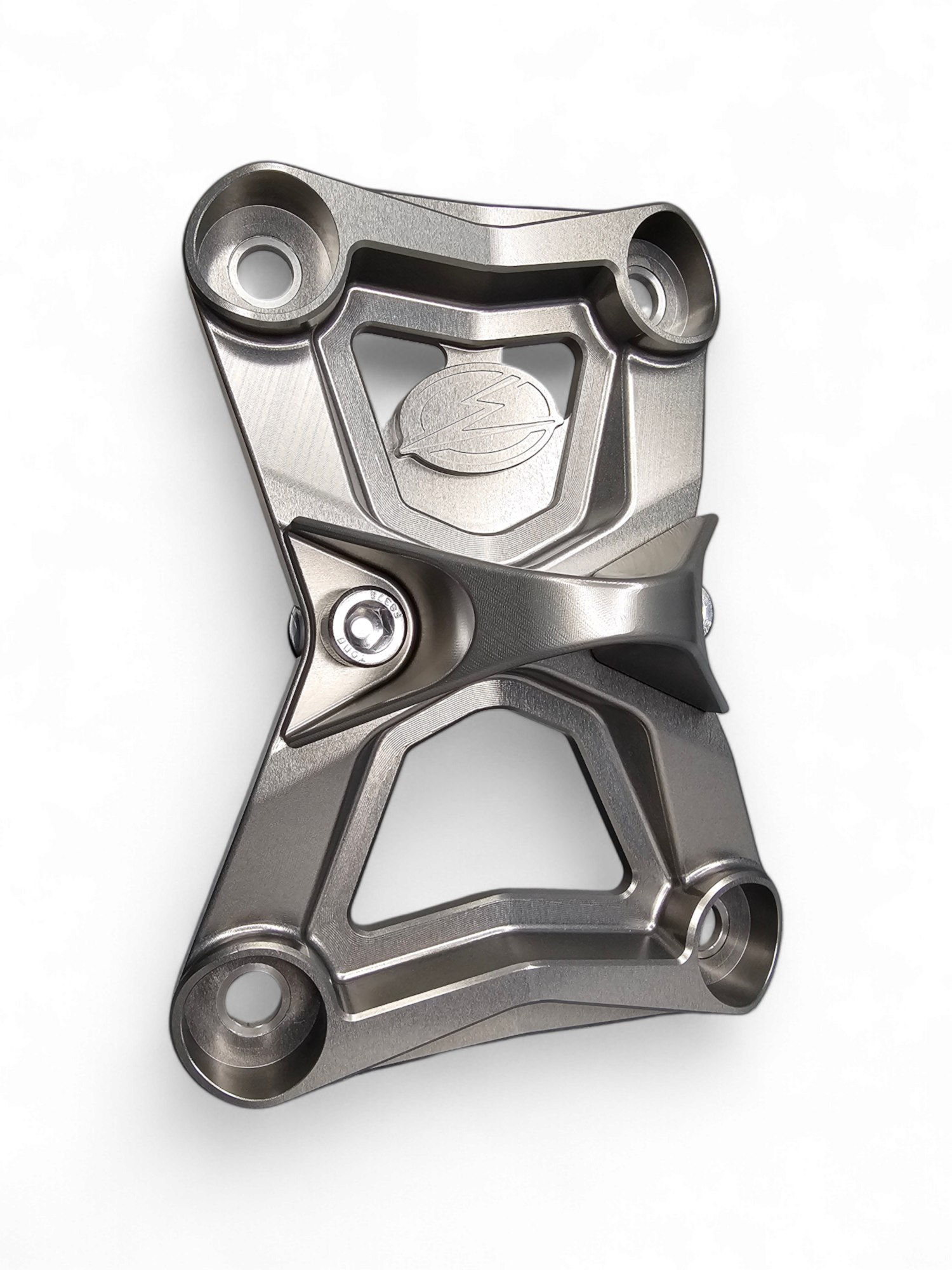 Photo of 2022-2024 Polaris RZR Turbo R/Pro R EOD Radius Rod Plate with Tow Hook Gunmetal by Elektric Offroad - Premium Receivers & Hitches for UTVs / Side by Sides