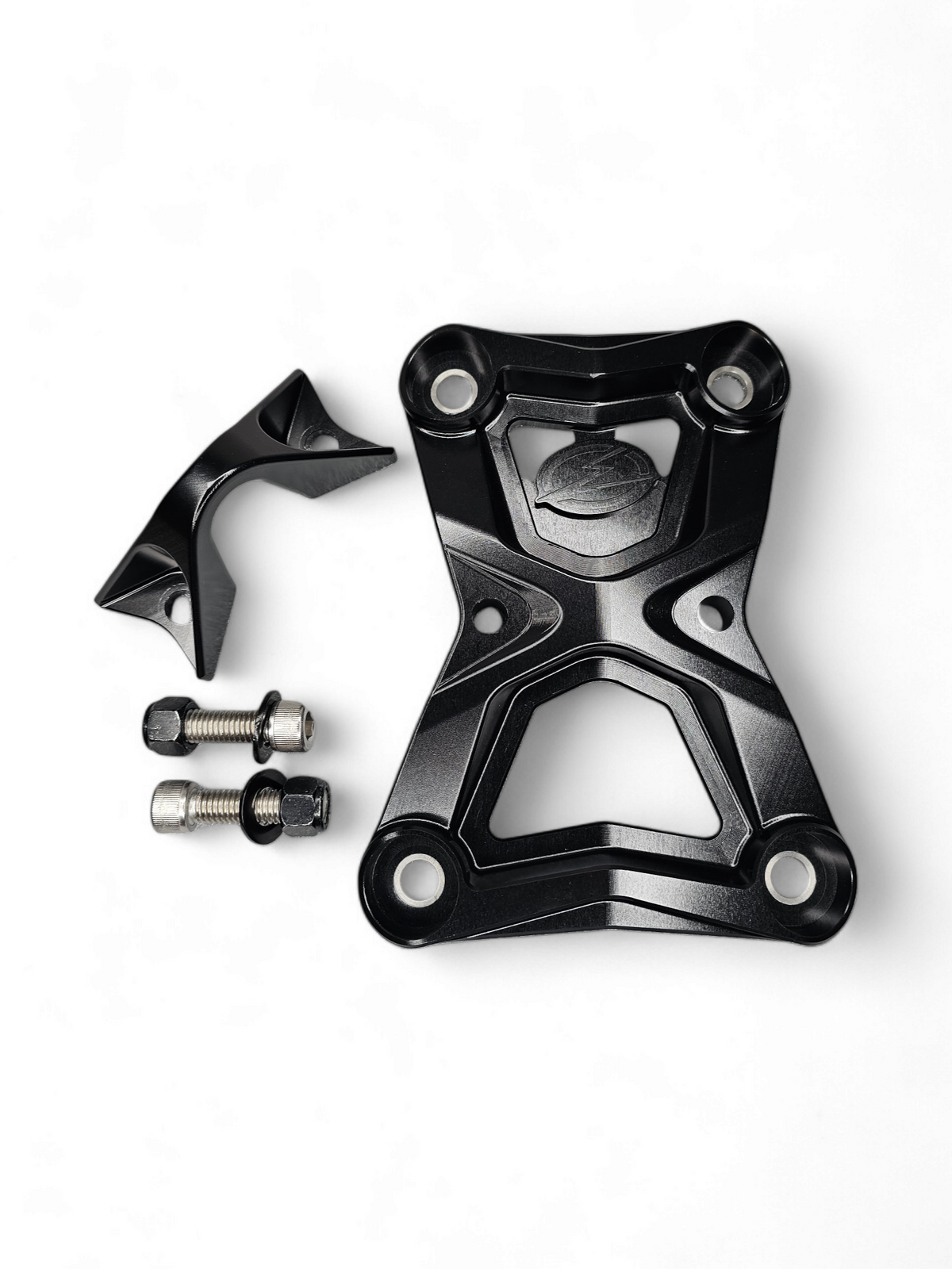 Photo of 2022-2025 Polaris RZR Turbo R/Pro R Radius Rod Plate with Tow Hook Black by Elektric Offroad - Premium 2022+ Polaris RZR Turbo R/Pro R EOD Radius Rod Plate Black for UTVs / Side by Sides