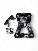 Photo of 2022-2025 Polaris RZR Turbo R/Pro R Radius Rod Plate with Tow Hook Black by Elektric Offroad - Premium 2022+ Polaris RZR Turbo R/Pro R EOD Radius Rod Plate Black for UTVs / Side by Sides