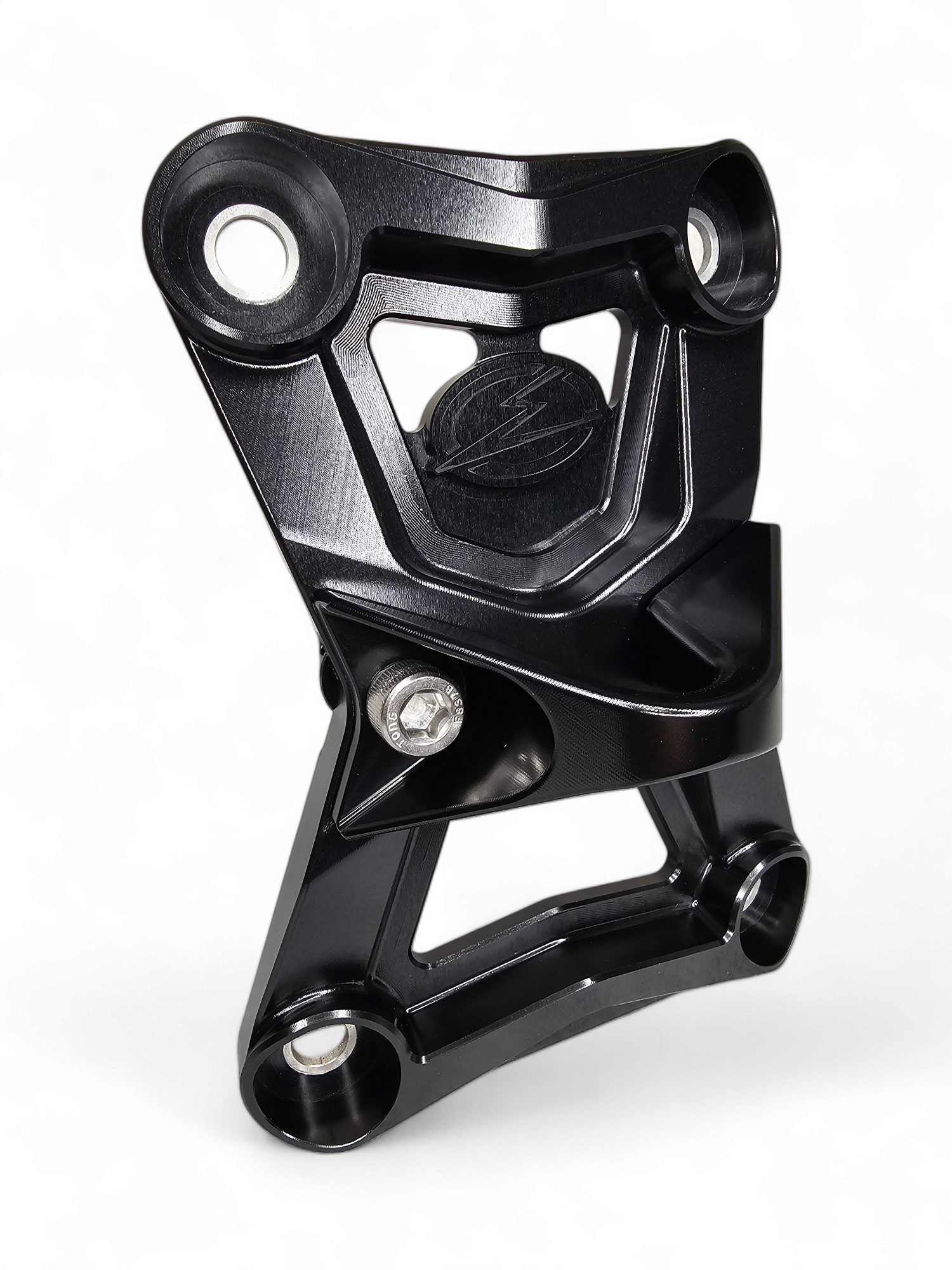 Photo of 2022-2024 Polaris RZR Turbo R/Pro R Radius Rod Plate with Tow Hook Black by Elektric Offroad - Premium Receivers & Hitches for UTVs / Side by Sides