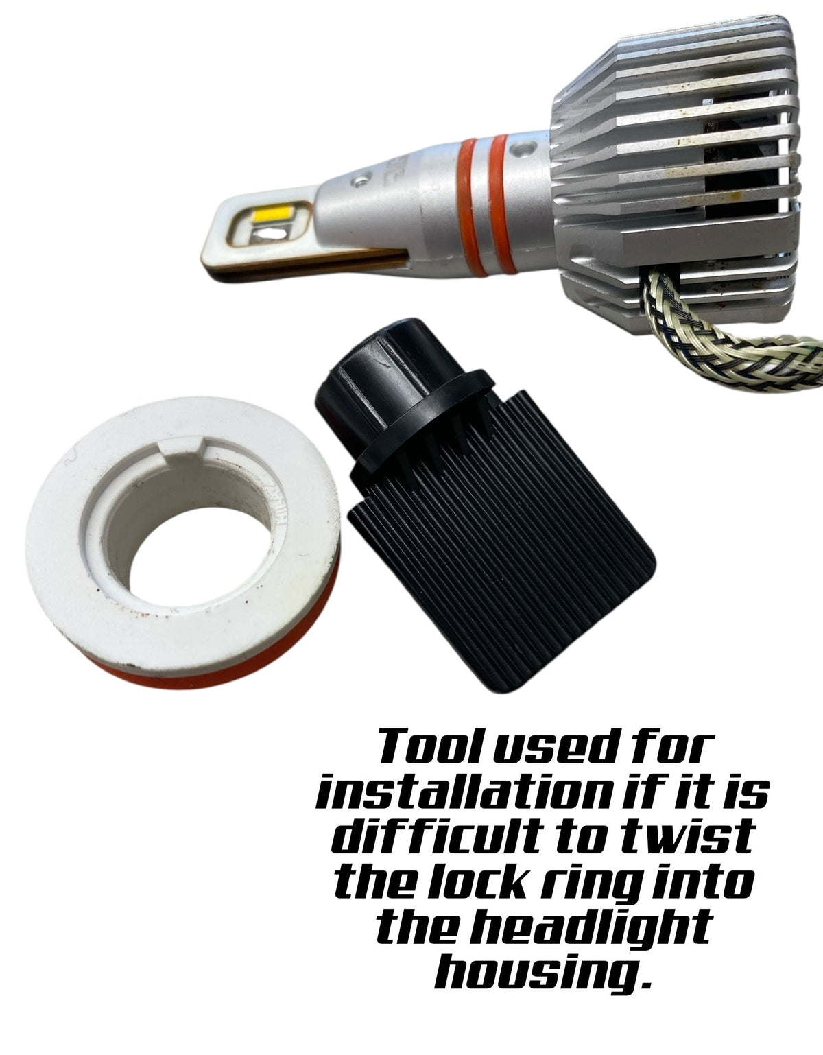 G4-RS 3-Color LED Headlight Bulbs: White, Yellow, Amber