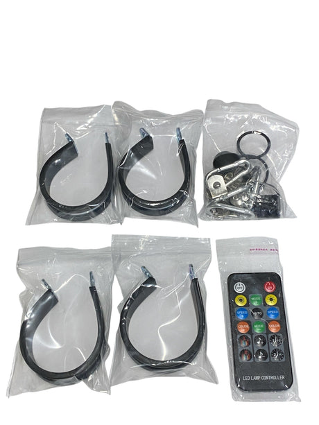 Photo of 2' Full Color RGB Fat Whip Pair With Bluetooth/Remote by GGLighting - Premium for UTVs / Side by Sides
