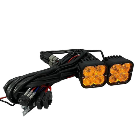 Photo of Amber Backlit Race Pod Bundle With Wiring Harness by GGLighting - Premium for UTVs / Side by Sides