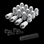 Spline Drive Lug Nut Kit 3/8" x 24 TPI with Slim Profile Spline Drive Socket