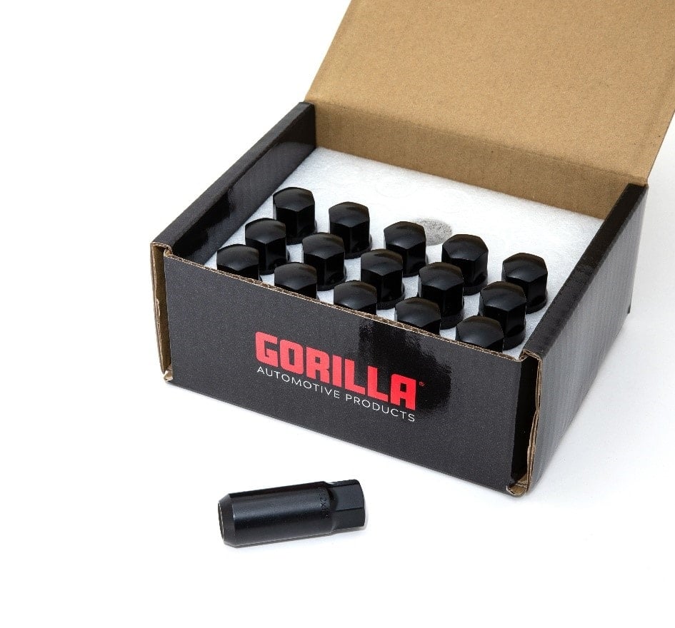 Photo of Gorilla Black Race Lug Kit - 10mm x 1.25 - 1.55" by Gorilla Automotive - Premium Lug Nuts & Studs for UTVs / Side by Sides