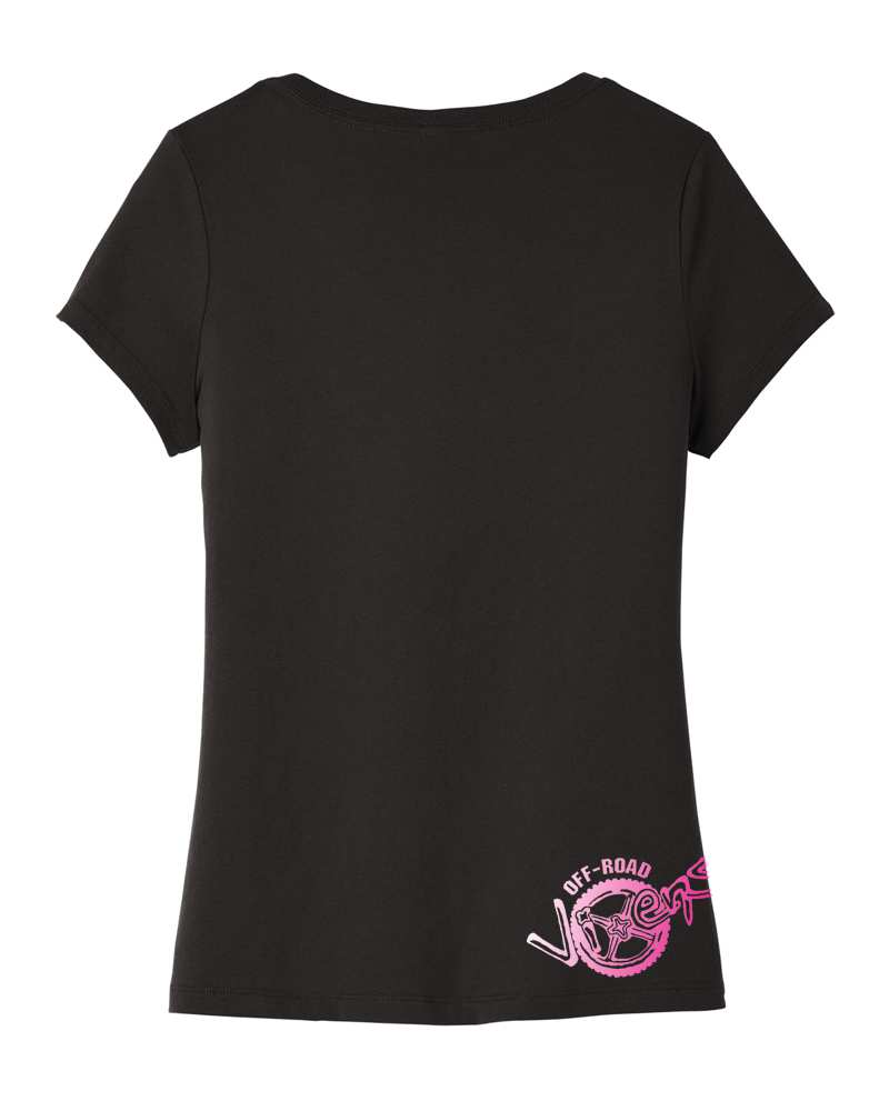 Photo of Pink Ribbon Ladies Tee by OFF-ROAD VIXENS CLOTHING CO. - Premium Apparel & Accessories for UTVs / Side by Sides
