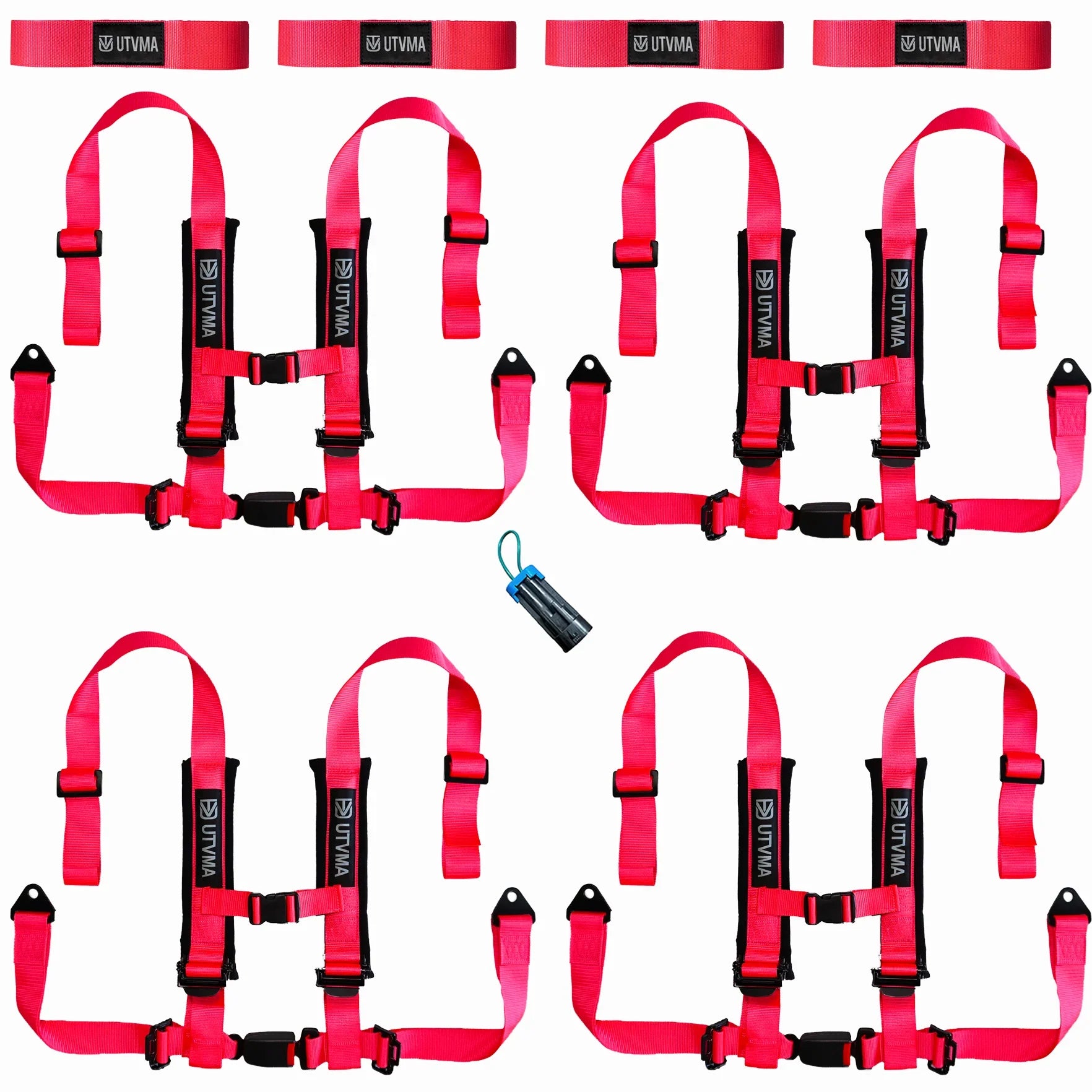 Photo of Four Harness Pack Auto Buckle with Harness Collars by UTV Mountain Accessories - Premium for UTVs / Side by Sides