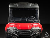 Honda Pioneer 700 Flip Windshield front view with windshield closed — Assault Industries