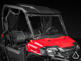 Honda Pioneer 700 Flip Windshield three-quarter view with windshield open — Assault Industries