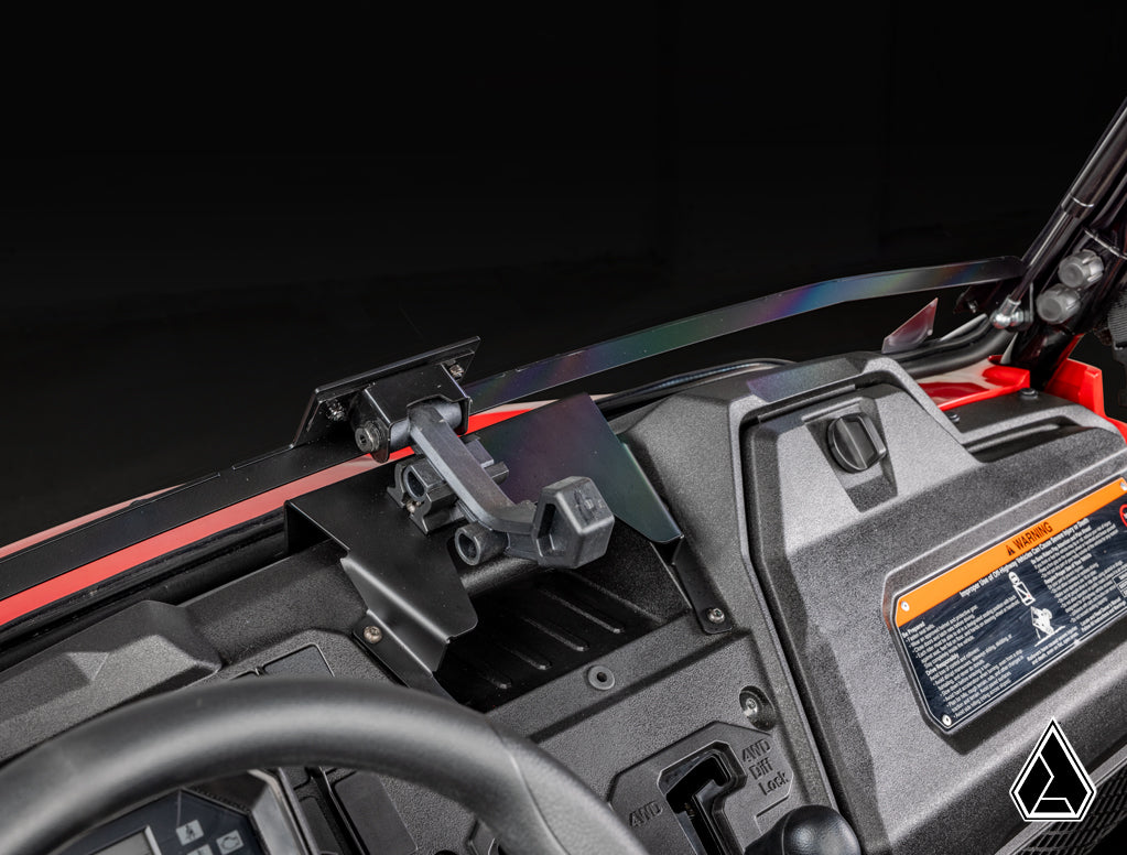 Honda Pioneer 700 Flip Windshield lower latch detail — Assault Industries