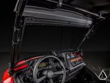 Honda Pioneer 700 Flip Windshield driver view with windshield open — Assault Industries