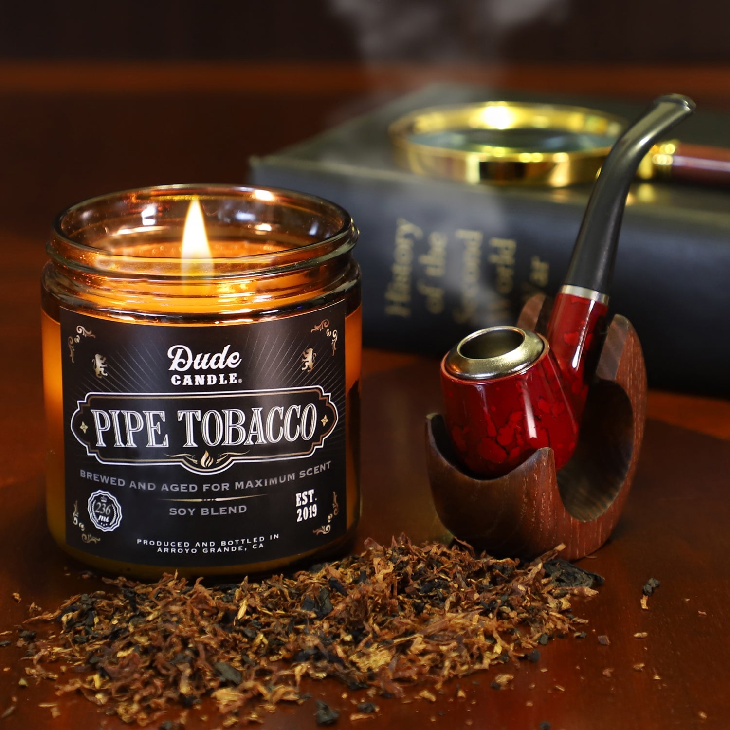 Photo of Dude Candle - Pipe Tobacco Scented Candle by Rugged Radios - Premium for UTVs / Side by Sides