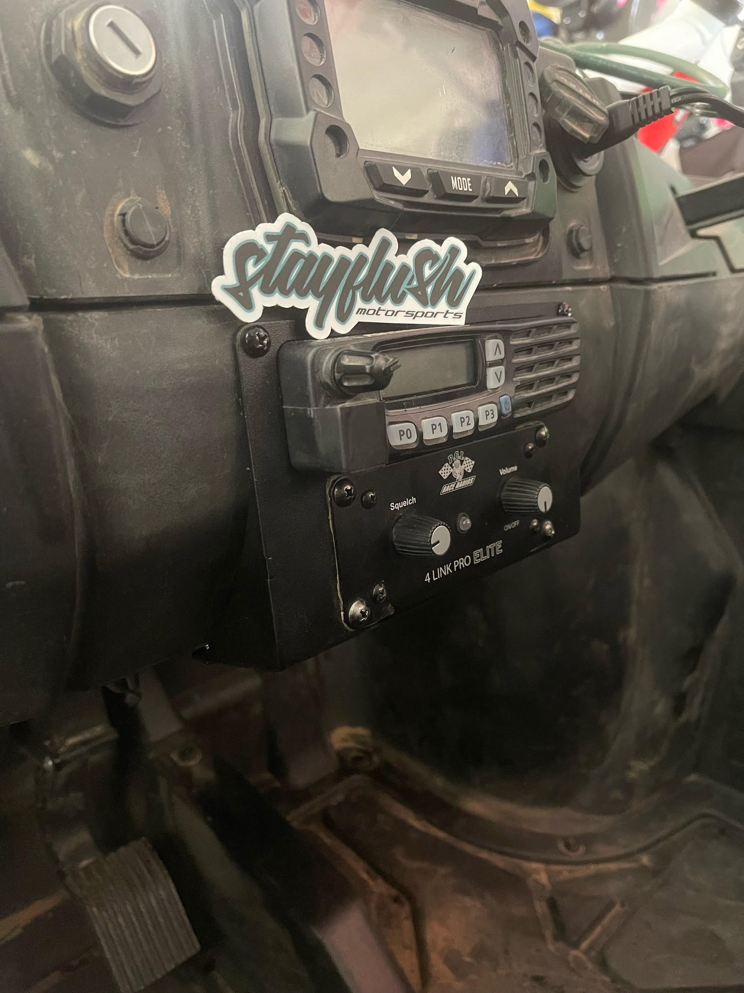Photo of SFM Polaris 200 EFI PCI iCom Mount by StayFlush Motorsports - Premium for UTVs / Side by Sides