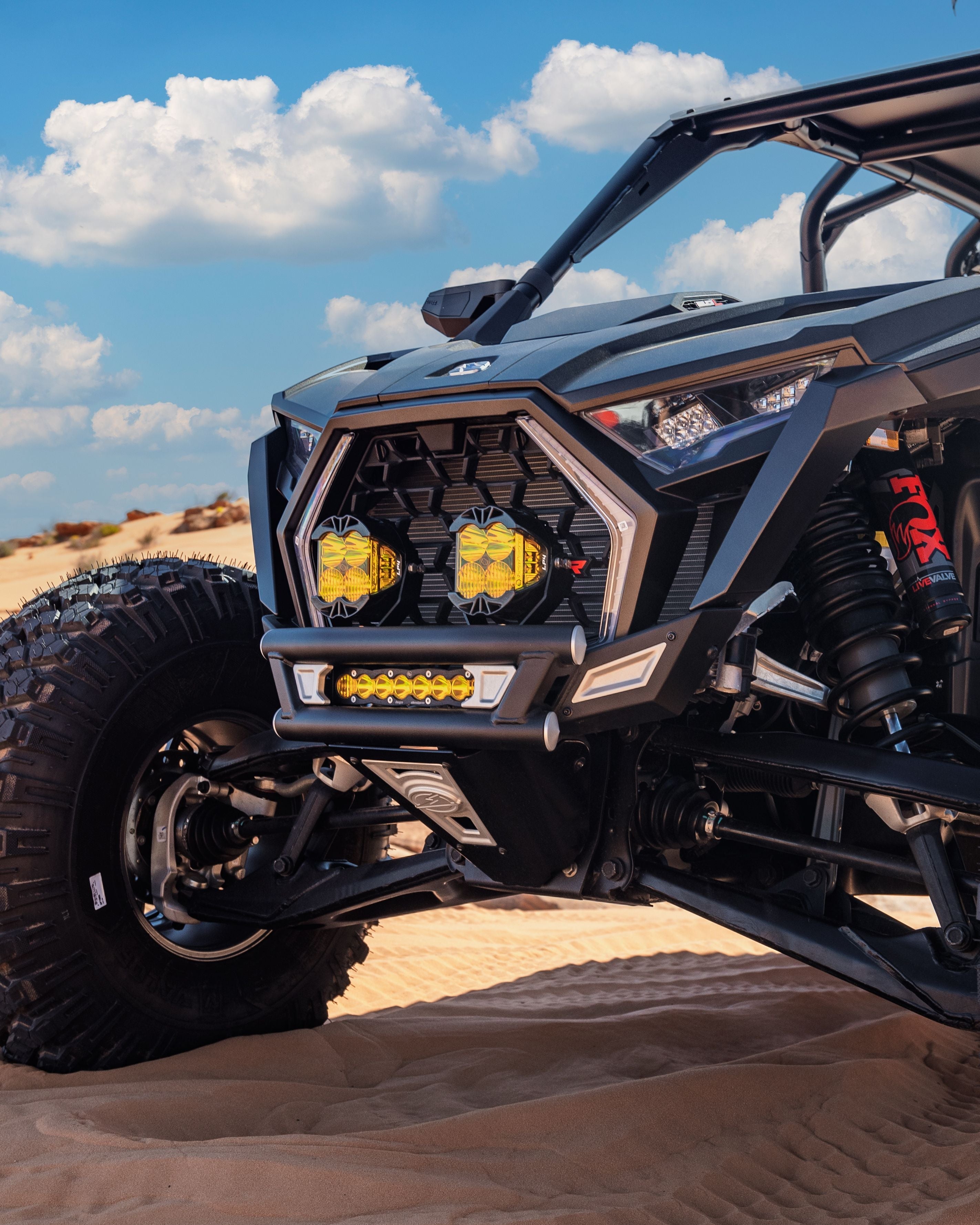 Photo of 2022 + Polaris Pro R, Pro S, Turbo R Amp Front Bumper by Elektric Offroad - Premium for UTVs / Side by Sides
