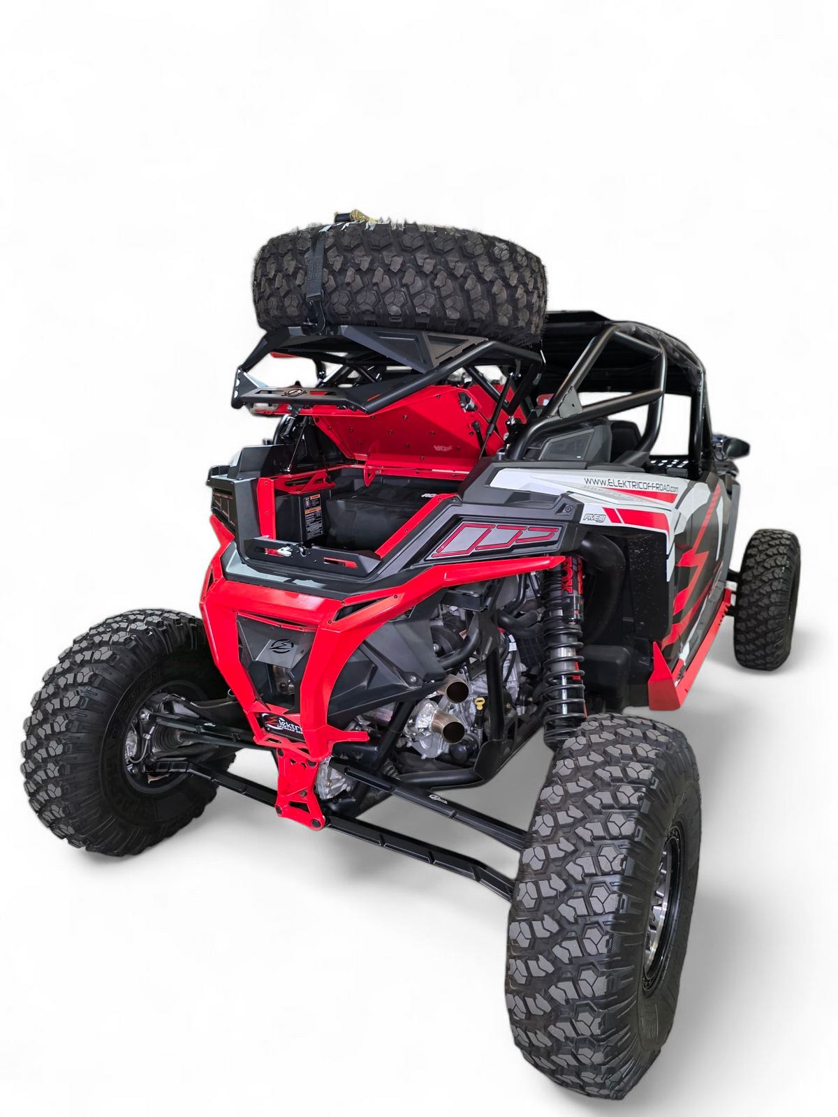 2020+ Polaris RZR Pro XP / Pro R / Turbo R High Clearance Tire Rack by Elektric Offroad