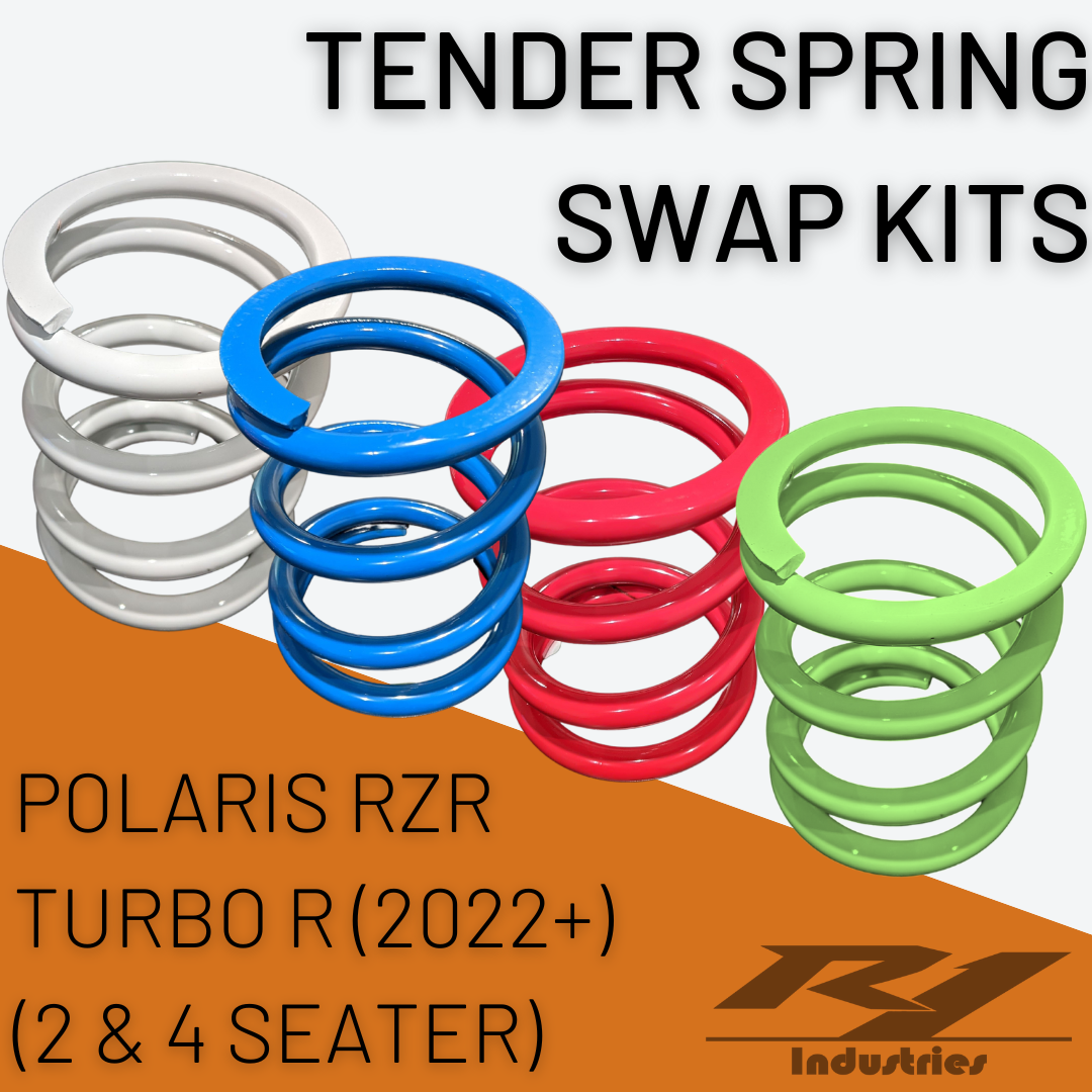 Photo of Polaris RZR Turbo R (2 & 4 Seater) Tender Spring Swap Kit by All Thingz UTV - Premium Tender Springs for UTVs / Side by Sides