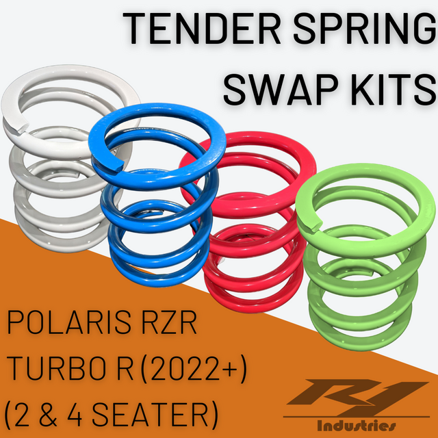 Photo of Polaris RZR Turbo R (2 & 4 Seater) Tender Spring Swap Kit by All Thingz UTV - Premium Tender Springs for UTVs / Side by Sides