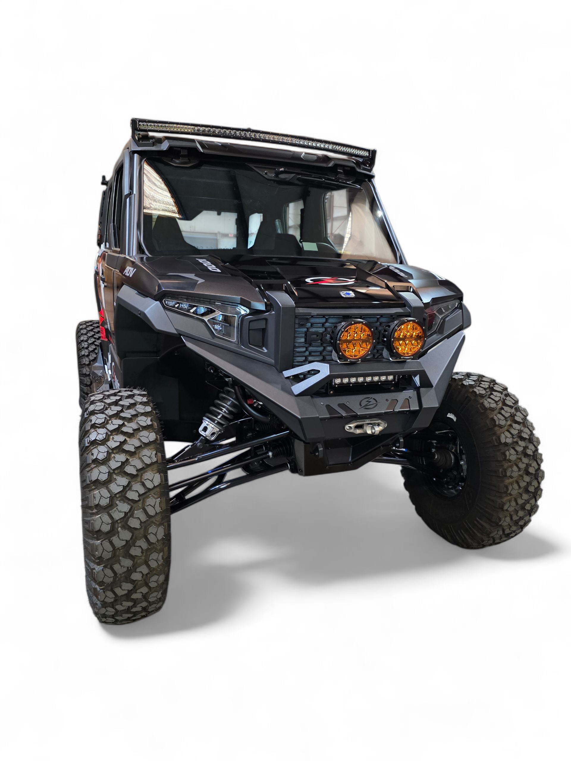Photo of 2024+ Polaris Xpedition HDX Front Winch Bumper (Standard Small Hoop) by Elektric Offroad - Premium for UTVs / Side by Sides