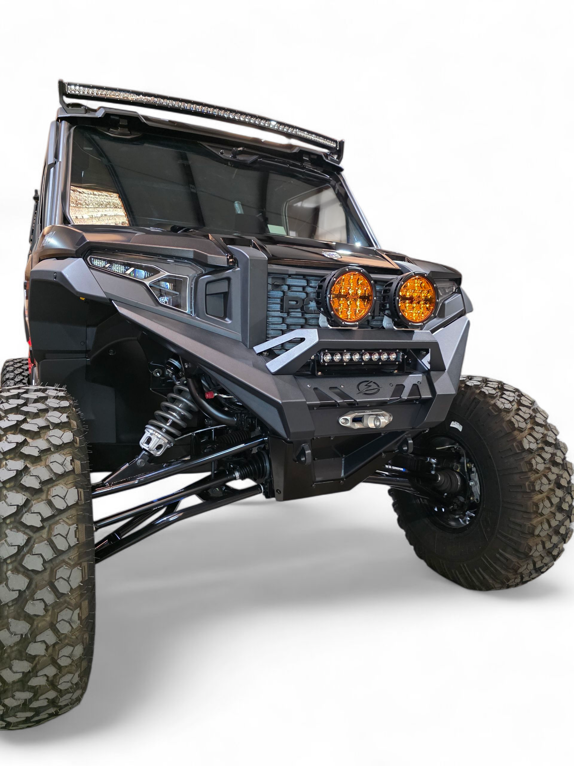 Photo of 2024+ Polaris Xpedition HDX Front Winch Bumper (Standard Small Hoop) by Elektric Offroad - Premium for UTVs / Side by Sides