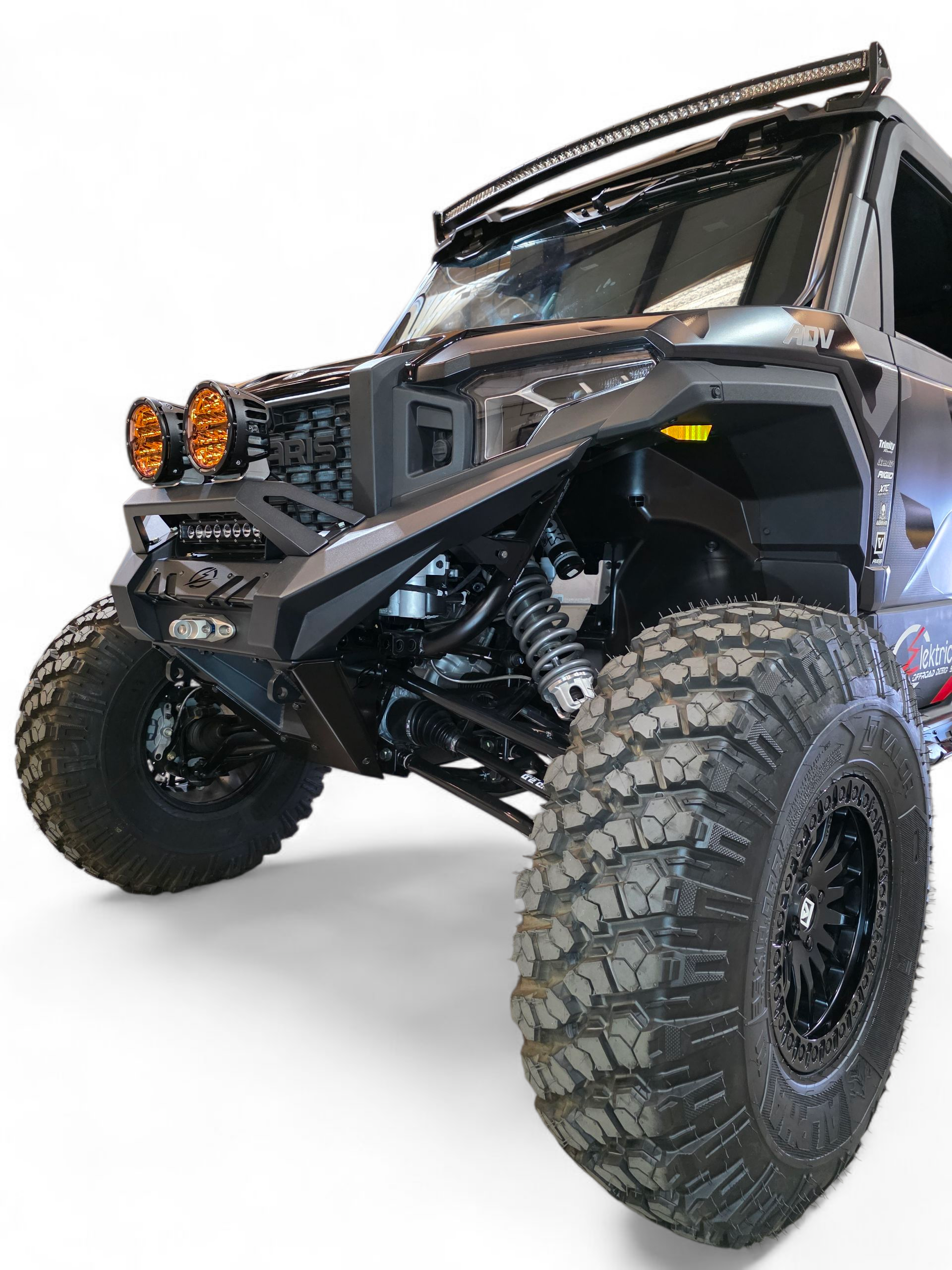 Photo of 2024+ Polaris Xpedition HDX Front Winch Bumper (Standard Small Hoop) by Elektric Offroad - Premium for UTVs / Side by Sides