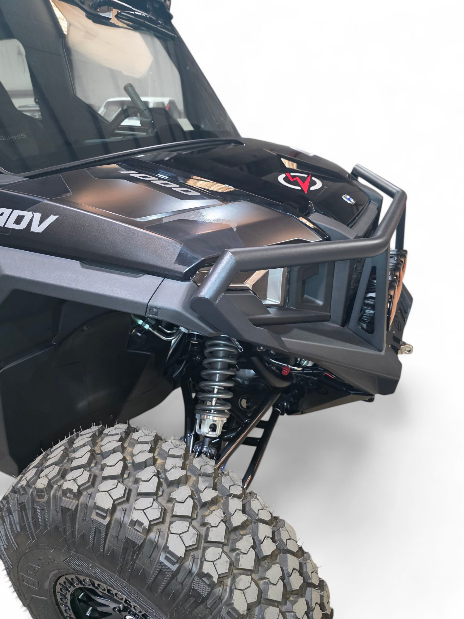 Photo of 2024+ Polaris Xpedition HDX Front Winch Bumper with Brush Guard by Elektric Offroad - Premium for UTVs / Side by Sides
