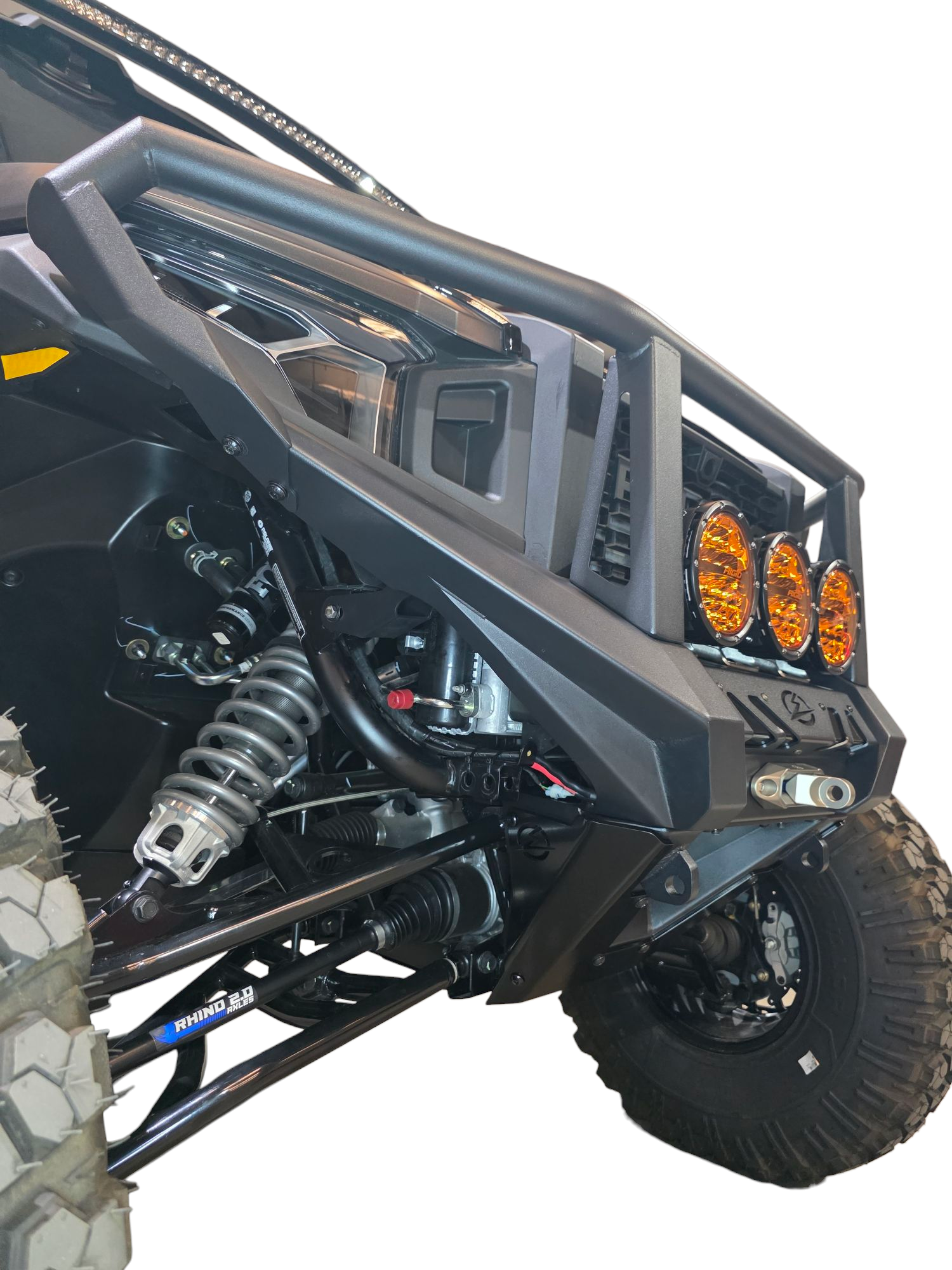 Photo of 2024+ Polaris Xpedition HDX Front Winch Bumper with Brush Guard by Elektric Offroad - Premium for UTVs / Side by Sides