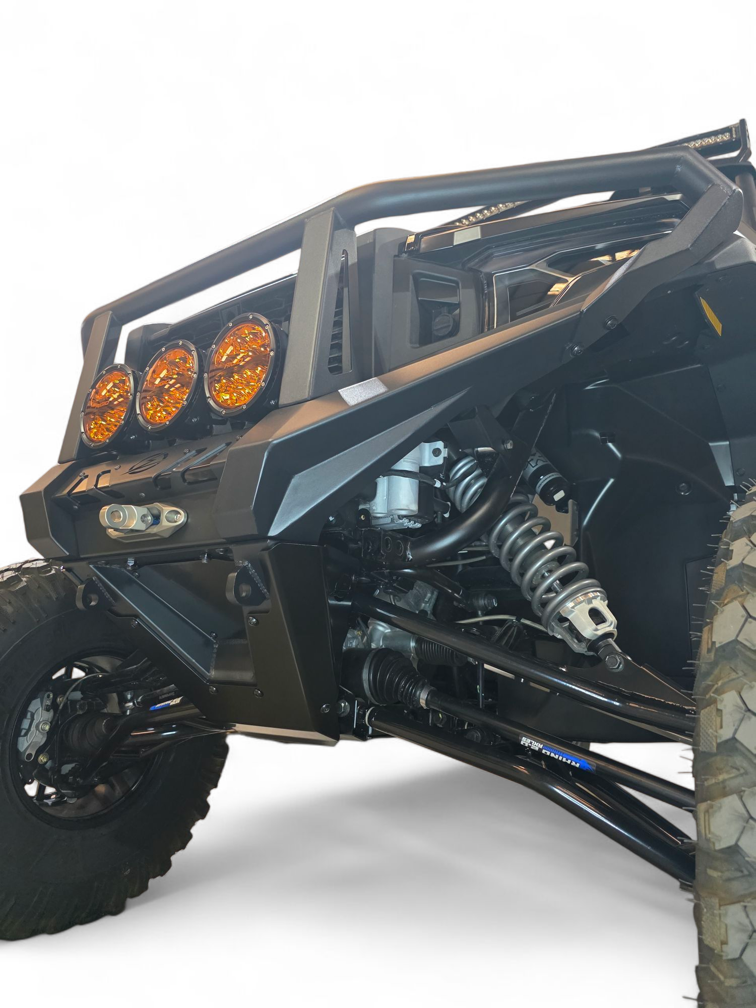 Photo of 2024+ Polaris Xpedition HDX Front Winch Bumper with Brush Guard by Elektric Offroad - Premium for UTVs / Side by Sides