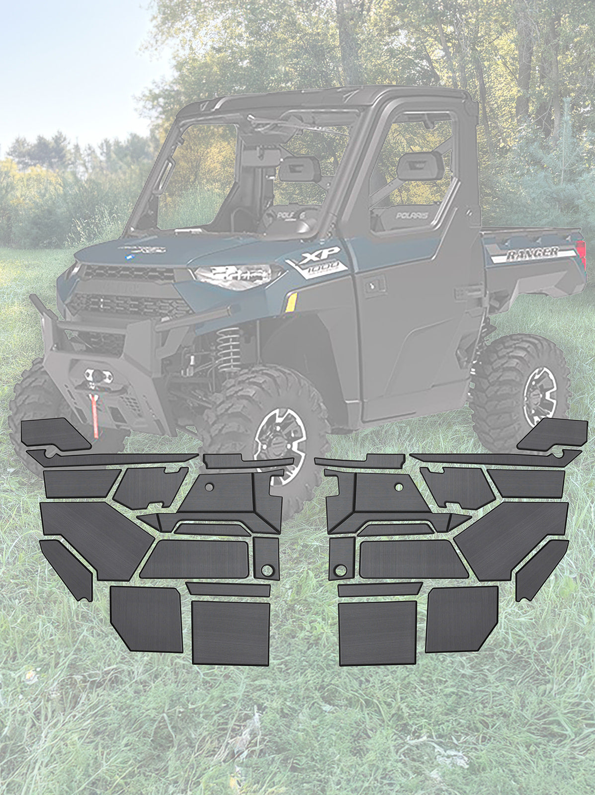 Photo of EVA Foam Door Panel Kit Polaris Ranger XP 1000 by Terick Solutions - Premium EVA Foam Kits for UTVs / Side by Sides
