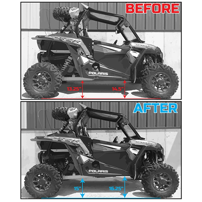 Photo of Polaris RZR XP 1000 Tender Spring Kit - 2-4" Lift + 80% Better Ride (2014-2023) by All Thingz UTV - Premium Tender Springs for UTVs / Side by Sides