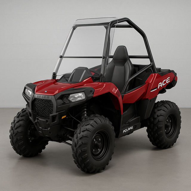 Photo of TK00932 POLARIS ACE FULL UTV WINDSHIELD - SCRATCH RESISTANT 3/16" by TerraRider UTV Windshields & Accessories - Premium for UTVs / Side by Sides