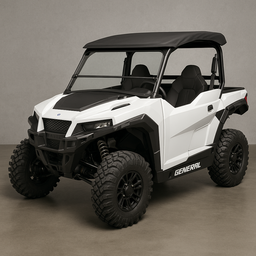 Photo of TK00793 POLARIS GENERAL WITH PRO FIT FRAME TILTING UTV WINDSHIELD - SCRATCH RESISTANT 3/16" - FOR FACTORY HARD TOP by TerraRider UTV Windshields & Accessories - Premium for UTVs / Side by Sides