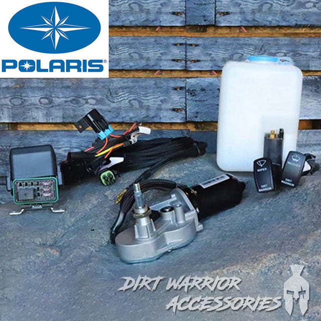 Photo of Dirt Warrior Accessories - Electric Windshield Wiper Kit for Polaris PRO R 2022-24 by Dirt Warrior Accessories - Premium ELECTIC WIPER for UTVs / Side by Sides