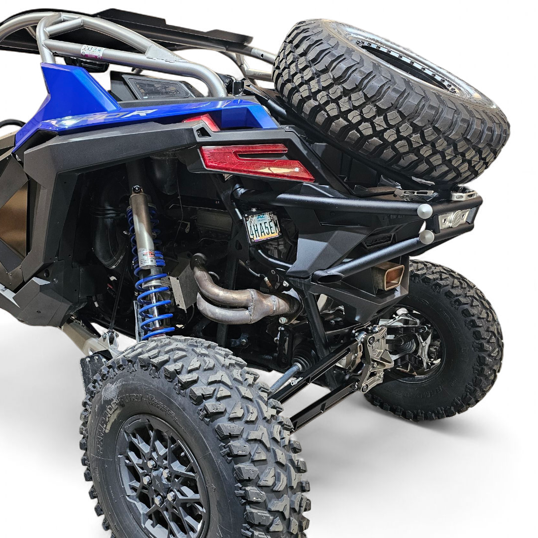 Photo of 2022+ Polaris RZR Pro R Amp Rear Tire Rack Rear Bumper Combo by Elektric Offroad - Premium for UTVs / Side by Sides