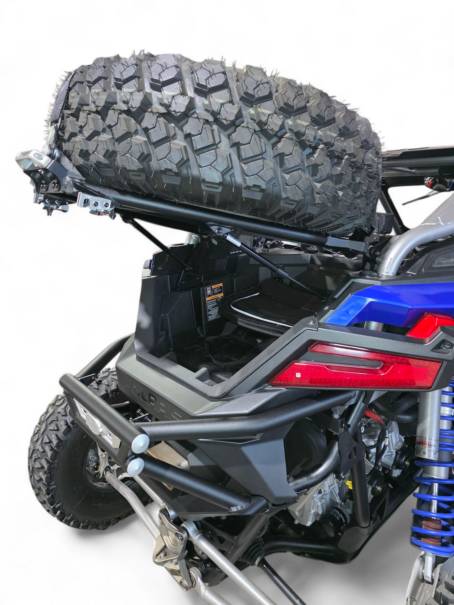 2022+ Polaris RZR Pro R Amp Style Spare Tire Rack Rear Bumper Combo