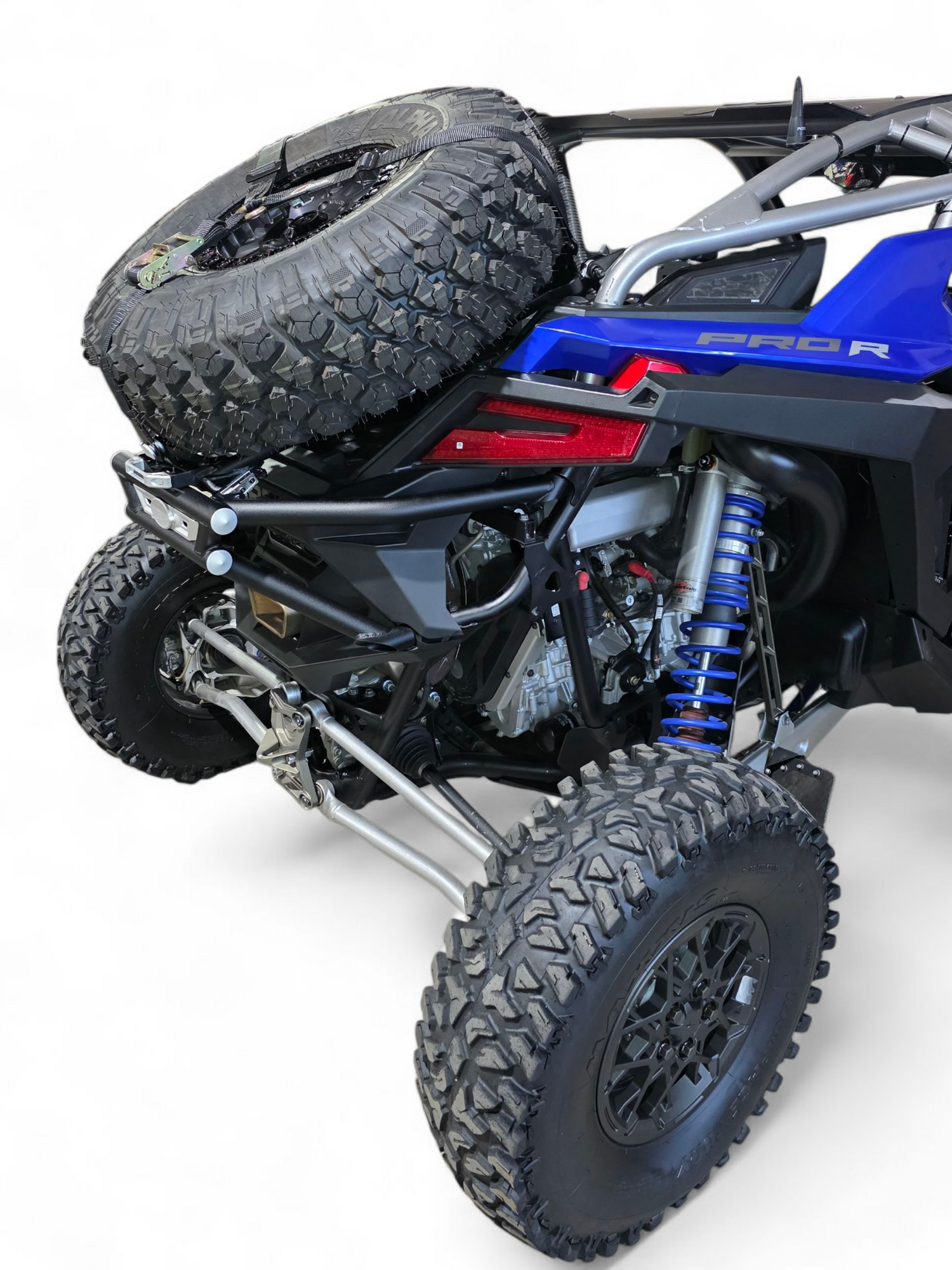 2022+ Polaris RZR Pro R Amp Style Spare Tire Rack Rear Bumper Combo