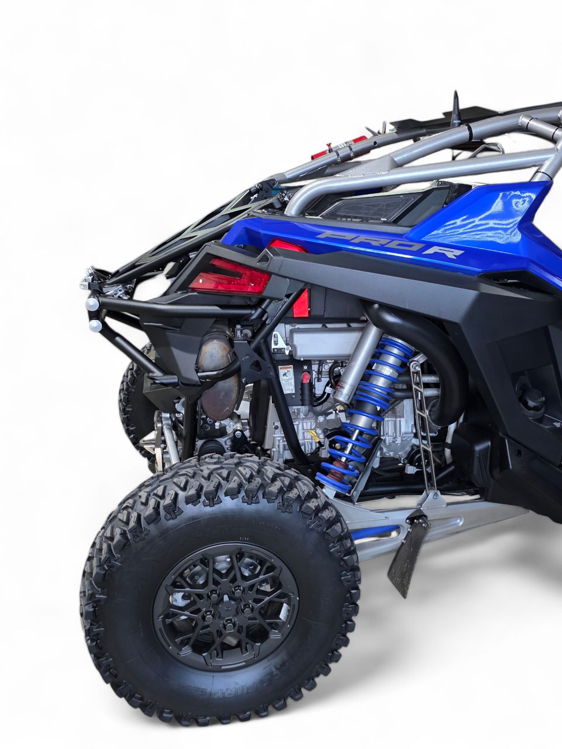 Photo of 2022+ Polaris RZR Pro R Amp Rear Tire Rack Rear Bumper Combo by Elektric Offroad - Premium for UTVs / Side by Sides