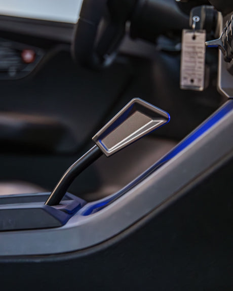 Photo of 2020 to Current Polaris RZR Pro R, Pro XP, Turbo R, and Xpedition Shift Knob Anodized Gun Metal Finish by Elektric Offroad - Premium Shifters & Shift Knobs for UTVs / Side by Sides