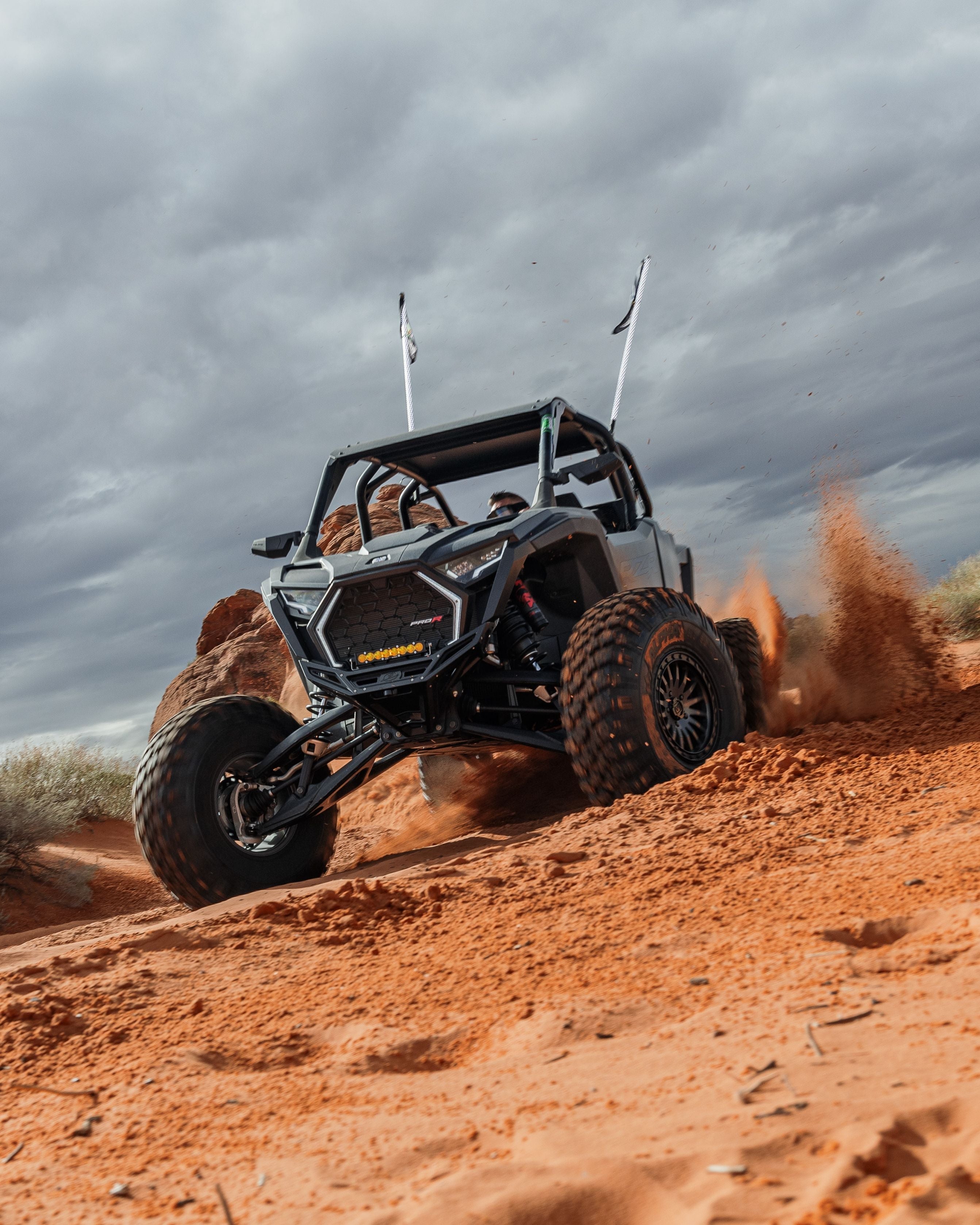 Photo of 2022-2025 Polaris RZR Pro R/ Turbo R Machined Billet Front Winch Bumper (Black Anodize) by Elektric Offroad - Premium 2022+ Polaris RZR Pro R/ Turbo R Machined Billet Front Winch Bumper (Black Hard Anodize) for UTVs / Side by Sides
