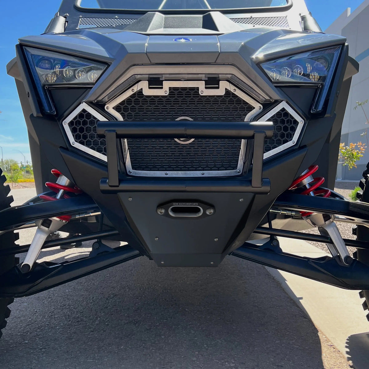 SDR Motorsports Double Tube Front Bumper with Winch Mount for Polaris RZR Pro R / Pro S / Turbo R