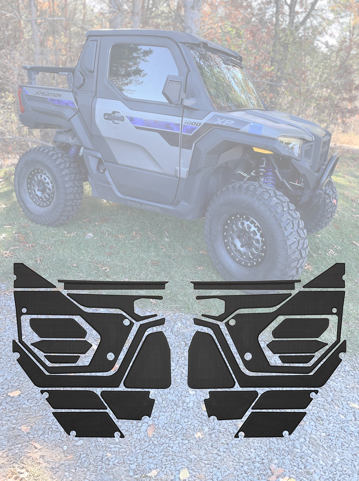 Photo of EVA Foam Door Panel Kit Polaris Xpedition by Terick Solutions - Premium EVA Foam Kits for UTVs / Side by Sides