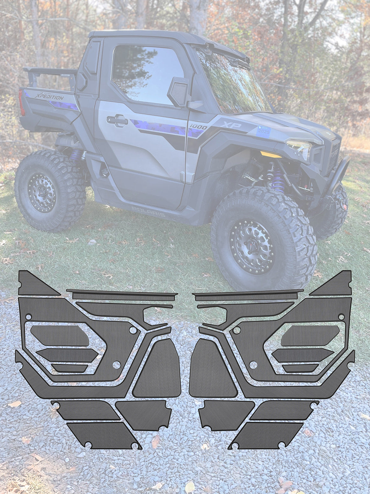 Photo of EVA Foam Door Panel Kit Polaris Xpedition by Terick Solutions - Premium EVA Foam Kits for UTVs / Side by Sides