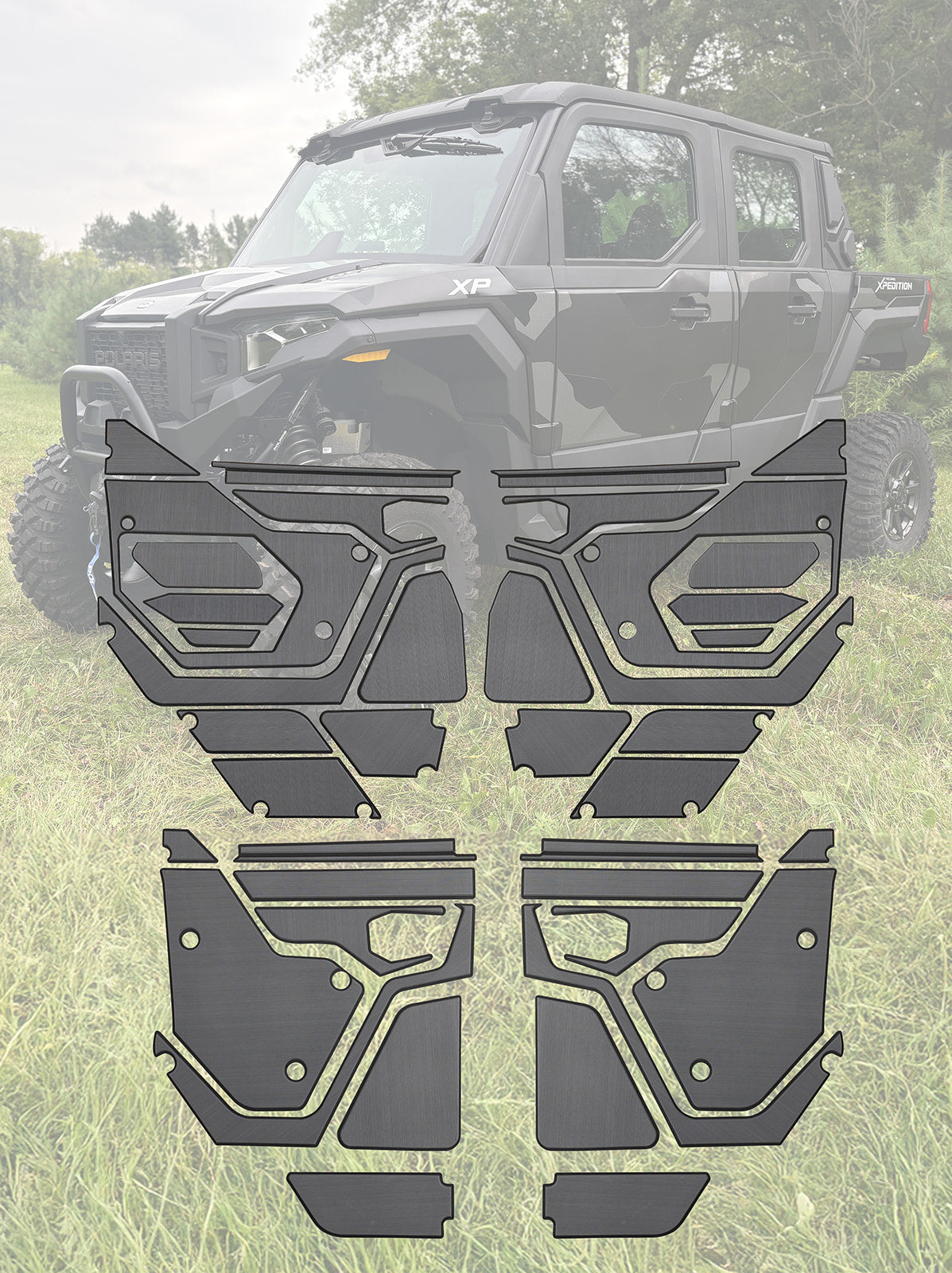 Photo of EVA Foam Door Panel Kit Polaris Xpedition by Terick Solutions - Premium EVA Foam Kits for UTVs / Side by Sides